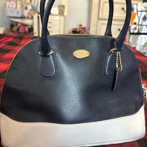 Blue and off-white vintage (2000’s) Coach purse